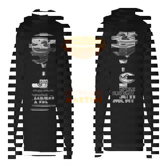 トレンディなエスプレッソマティーニコーヒーカクテル。 長袖Tシャツ - Kawaiitshirt