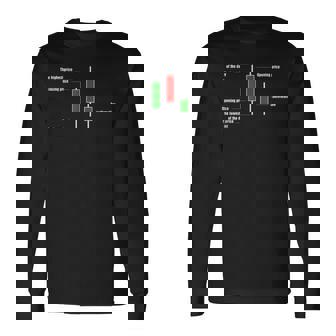 トレーディング ローソクスティック 説明 暗号 投資家 株 トレーダー 長袖Tシャツ - Kawaiitshirt