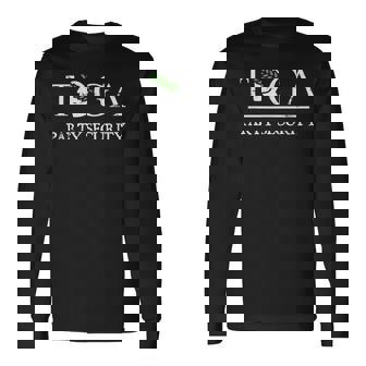 トーガパーティーセキュリティ-面白いギリシャ大学パーティー 長袖Tシャツ - Kawaiitshirt