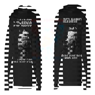 ドゴ・アルヘンティーノは私の同類です オーナー ドゴ・アルヘンティーノ 長袖Tシャツ - Kawaiitshirt