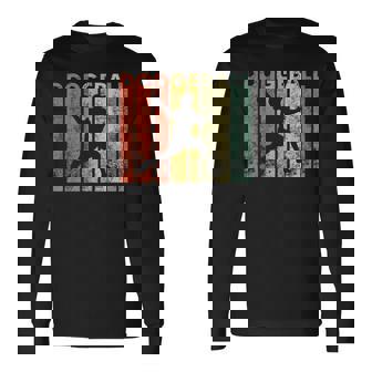 ドッジボール選手 レトロ ドッジボール ギフト 長袖Tシャツ - Kawaiitshirt