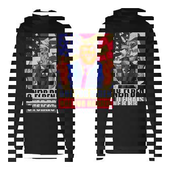 ドナルド・トランプ 中指 バイデン ハリス アメリカ 共和党員 長袖Tシャツ - Kawaiitshirt