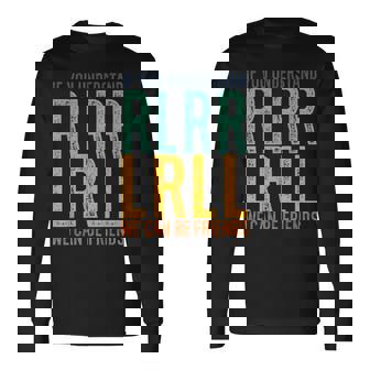 ドラマー Rlrr Lrll パラディドル ドラム ドラム レトロ ヴィンテージ 長袖Tシャツ - Kawaiitshirt