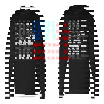 ドリル ベビー ドリル トランプ 2024 マーチ ドリル ベビードリル 長袖Tシャツ - Kawaiitshirt