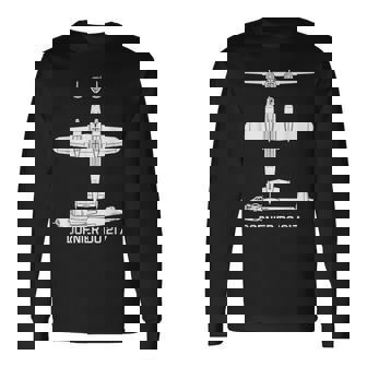 ドルニエdo217ドイツ第二次世界大戦爆撃機 長袖Tシャツ - Kawaiitshirt