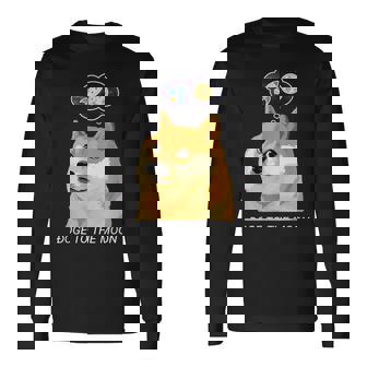 ドージコインdogecoin Hodl 月へ月にto The Moon 暗号通貨doge Memeドージミーム 長袖Tシャツ - Kawaiitshirt