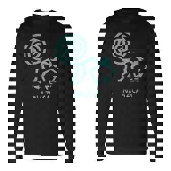 ナスカ ライン ペルー ジオグリフ 宇宙飛行士 ハチドリ モンキー 長袖Tシャツ - Kawaiitshirt