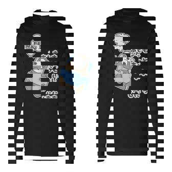 ナマケモノ さん『あしたも きっと いい いちにち』【どうぶつフレンズ】動物園の生き物 イラスト 長袖Tシャツ - Kawaiitshirt