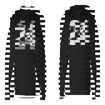 ナンバー24 スポーツ ナンバー入り 選手 20-4 長袖Tシャツ - Kawaiitshirt