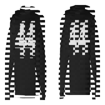 ナンバー44インチホワイトポケットスタイルバージョン。 長袖Tシャツ - Kawaiitshirt