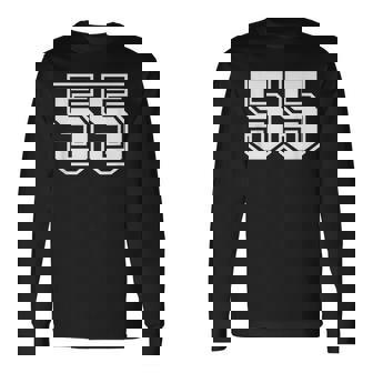 ナンバー55 スポーツジャージ ラッキーお気に入り番号 長袖Tシャツ - Kawaiitshirt