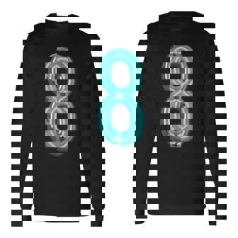 ナンバー8 、ファニーナンバーエイトtシャツ 長袖Tシャツ - Kawaiitshirt