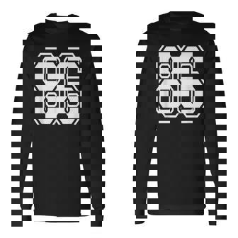 ナンバー86 86歳の誕生日ギフト選手チーム番号入りジャージ 長袖Tシャツ - Kawaiitshirt