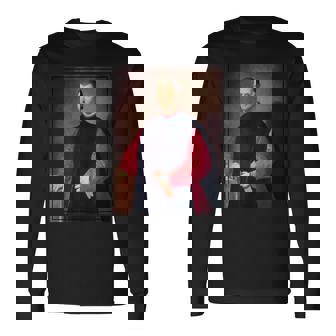 ニコロ・マキャヴェリ 肖像画1600 長袖Tシャツ - Kawaiitshirt