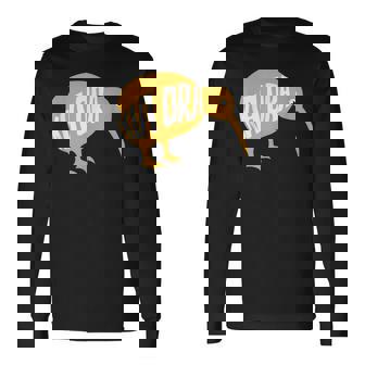 ニュージーランド お土産 キウイ鳥 キア・オラ Be Well ギフト 長袖Tシャツ - Kawaiitshirt