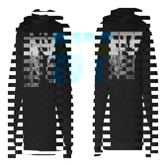 ニューヨーク市のデザインnyc自由の女神アーバン 長袖Tシャツ - Kawaiitshirt