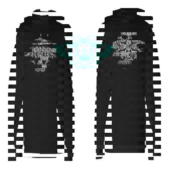 ネイティブアメリカン ハイダ サンダーバード トーテムポール ヴィンテージ 長袖Tシャツ - Kawaiitshirt