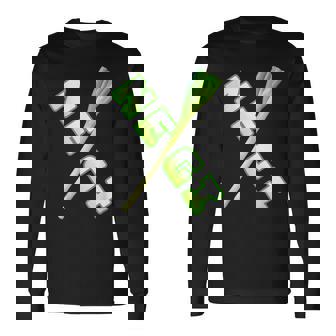 ネギ Negi【The 野菜】葱【変なtシャツ屋さん】面白いポップ デザイン 長袖Tシャツ - Kawaiitshirt