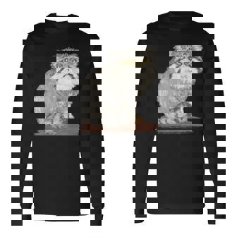 ネコ マヌルネコ 子猫 野生動物 長袖Tシャツ - Kawaiitshirt