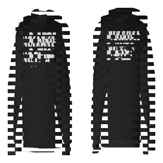 ノーカラオケノーライフ カラオケ好き 歌好き ヒトカラ好き 趣味 カラオケ 長袖Tシャツ - Kawaiitshirt