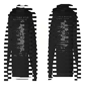 ノースショア ハワイ サーフボード オアフ ハレイワ サーフィン サーファー 長袖Tシャツ - Kawaiitshirt