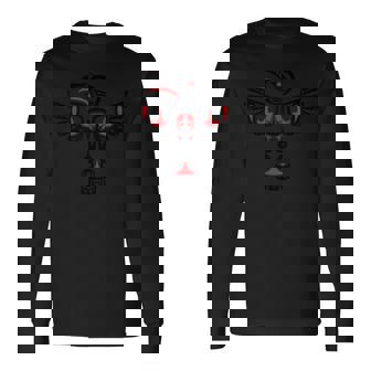 ハイダ ネイティブアメリカン 長袖Tシャツ - Kawaiitshirt