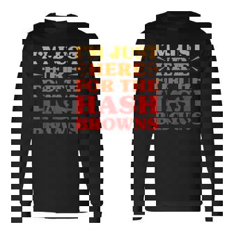 ハッシュブラウンズ I Love Hash Browns面白い食べ物 ハッシュブラウンズ好き 長袖Tシャツ - Kawaiitshirt