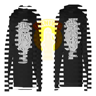 ハニワ 埴輪《ロゴマーク》Haniwa【踊る埴輪 男】歴史土器 かわいい イラスト 面白い 長袖Tシャツ - Kawaiitshirt