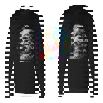 ハバニーズのアートワークを使用したハバニーズドッグオーナーデザイン。 長袖Tシャツ - Kawaiitshirt