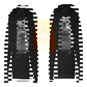 ハムスター げっ歯類 ゴールデンハムスター フィールドハムスター 小型ハムスター 長袖Tシャツ - Kawaiitshirt