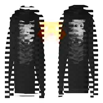 ハムスター 面白いtシャツ ポケット かわいい メンズ 子供 おもしろ 服 雑貨 グッズ ネタ ゆるキャラ 長袖Tシャツ - Kawaiitshirt