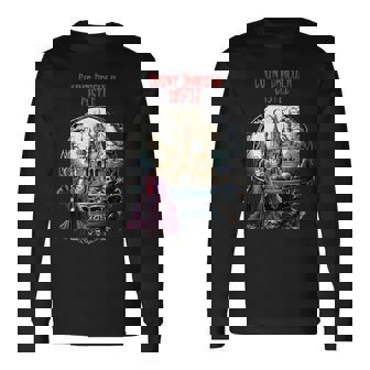 ハロウィン ナイト カウント ドラキュラ城 長袖Tシャツ - Kawaiitshirt