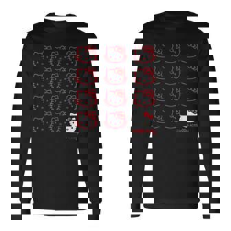 ハローキティ Usデザイン カオ 長袖Tシャツ - Kawaiitshirt