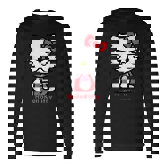 ハローキティ Usデザイン メガネ 長袖Tシャツ - Kawaiitshirt
