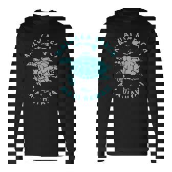 ハワイ ホヌ ウミガメ マルカビーチ マウイ 長袖Tシャツ - Kawaiitshirt