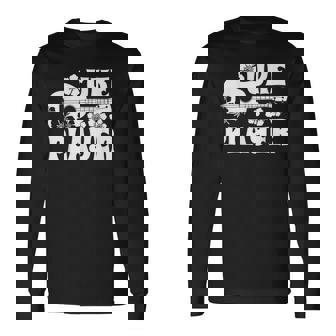 ハワイアン ウクレレ ウケ プレイヤーフラワー 長袖Tシャツ - Kawaiitshirt