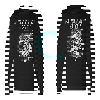 ハワイアン ホヌ ポリネシア トライバル ウミガメ ハワイ エスト 1959 長袖Tシャツ - Kawaiitshirt