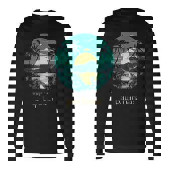 ハワイ語のパウハナはハッピータイムを意味します 長袖Tシャツ - Kawaiitshirt
