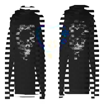 ハートの中の面白いバーニーズマウンテンドッグ 長袖Tシャツ - Kawaiitshirt