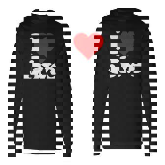 ハートジャイブジャズダンスミュージックが大好き 長袖Tシャツ - Kawaiitshirt