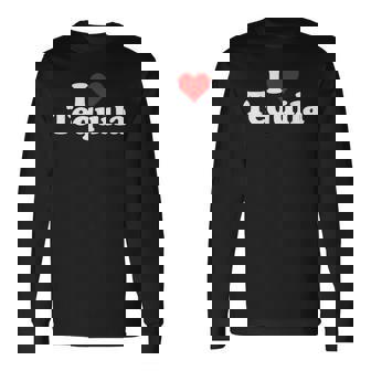 ハートテキーラが大好き 長袖Tシャツ - Kawaiitshirt