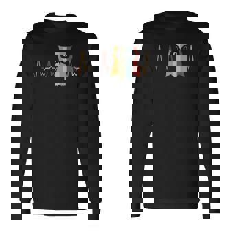 ハートビートフクロウ 長袖Tシャツ - Kawaiitshirt