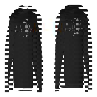 ハートビートペンギン 長袖Tシャツ - Kawaiitshirt