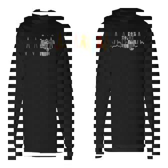 ハートビートボーリングピン 長袖Tシャツ - Kawaiitshirt