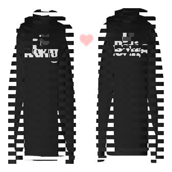 ハートボウリングが大好き 長袖Tシャツ - Kawaiitshirt