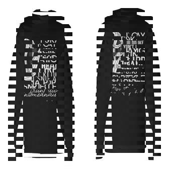 ハープを弾くのが嫌いなら大丈夫 長袖Tシャツ - Kawaiitshirt