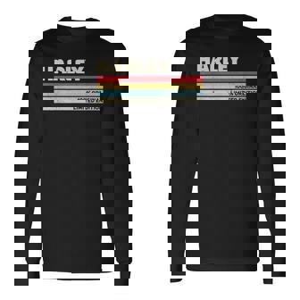 ハーレー 名前入り レトロ ヴィンテージ 70年代 80年代 90年代 誕生日 長袖Tシャツ - Kawaiitshirt