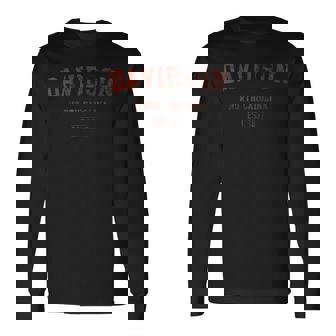 ハーレーダビッドソン ノースカロライナ アンティーク調 テキスト スポーツスタイル 長袖Tシャツ - Kawaiitshirt