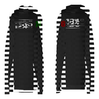 バイク ギアシフト 1N23456 バイク バイカー ツアー 長袖Tシャツ - Kawaiitshirt