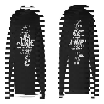 バスクラリネット奏者のためのクラリネットユーモア 面白いバスクラリネット Bass Clarinet 長袖Tシャツ - Kawaiitshirt